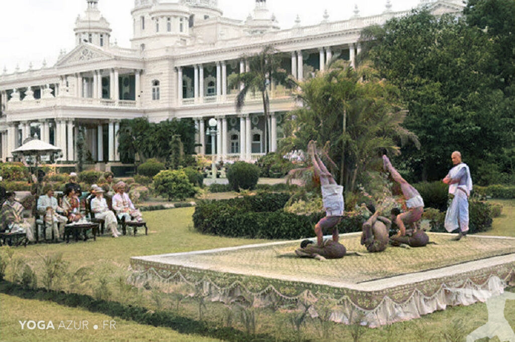 Krishnamacharya Yoga Demo at Jaganmohan Palace, Mysore – KYM archives
