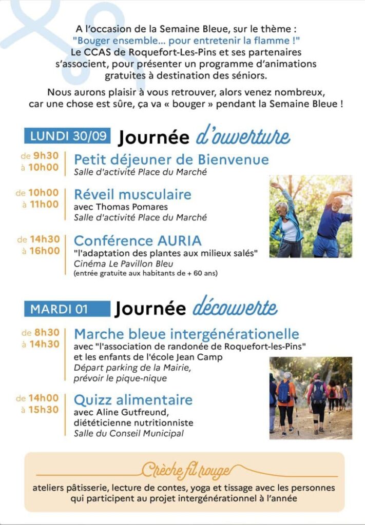 Semaine bleue 2024 à Roquefort-les-pins - page 1