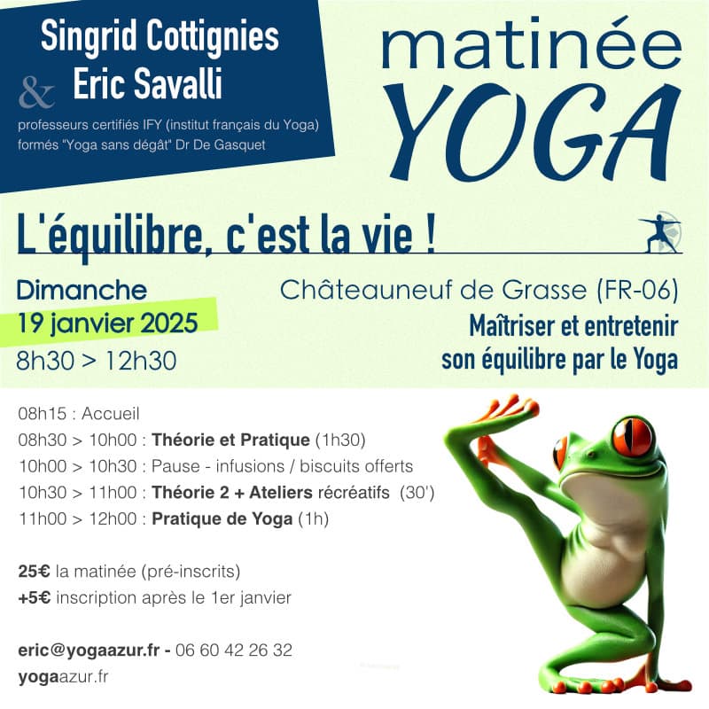 Affiche - Stage "Matinée de Yoga" - 2e édition - 01/2025